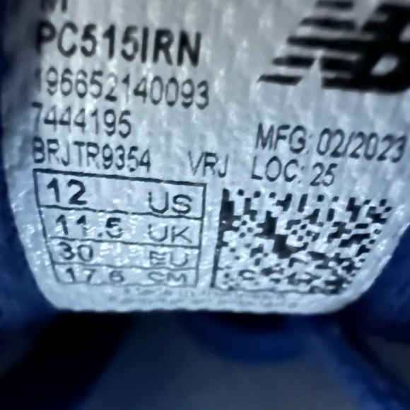 New Balance Kids Blue Sneakers - Picture 2 of 6